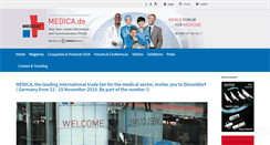 Desktop Screenshot of medica-tradefair.com